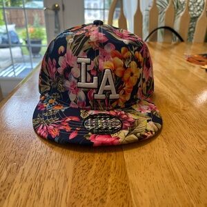 Floral LA baseball cap NWT